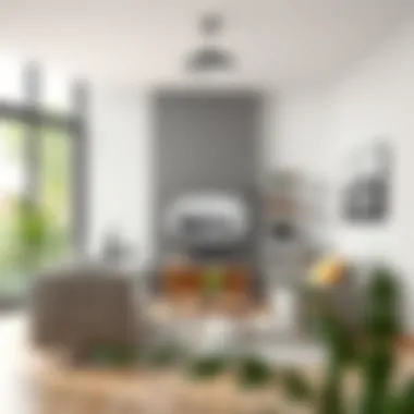 Virtual room design app interface