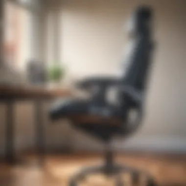 Adjustable features of a desk chair enhancing user comfort