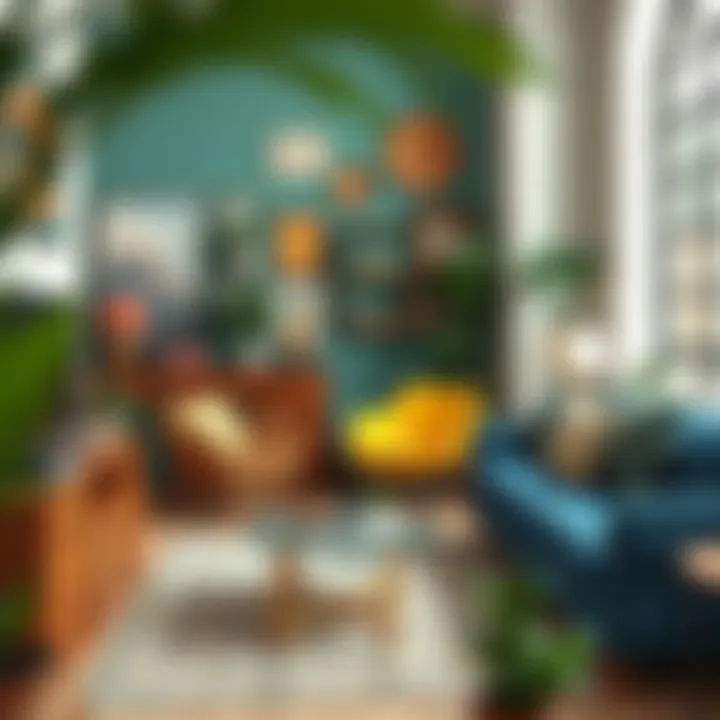 An eclectic mix of cultural decor items