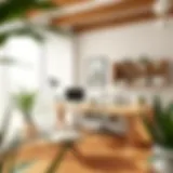 Embracing Nature in Workspace Design A serene workspace featuring natural elements