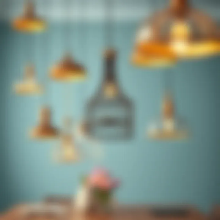 Diverse Styles of Swag Lighting Diverse styles of swag dining room light fixtures arranged aesthetically