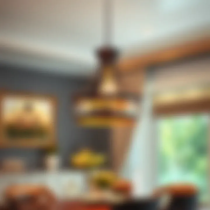 Installation of Swag Lighting Swag dining room light fixture installation process in a stylish ambiance