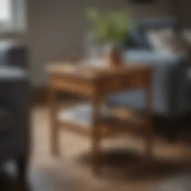 Stylish materials used in farmhouse end tables