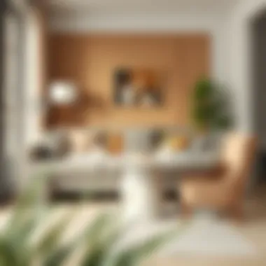 Versatile Foldable Marble Table in Cozy Home Versatile foldable marble table in a cozy home environment