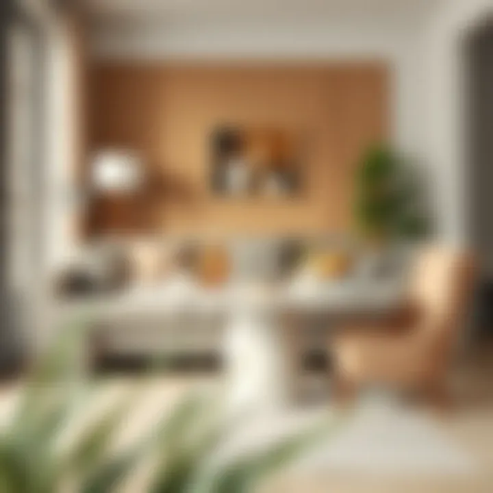 Versatile Foldable Marble Table in Cozy Home Versatile foldable marble table in a cozy home environment