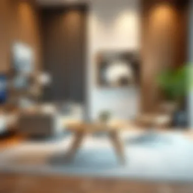 Home office lounge table enhancing user comfort