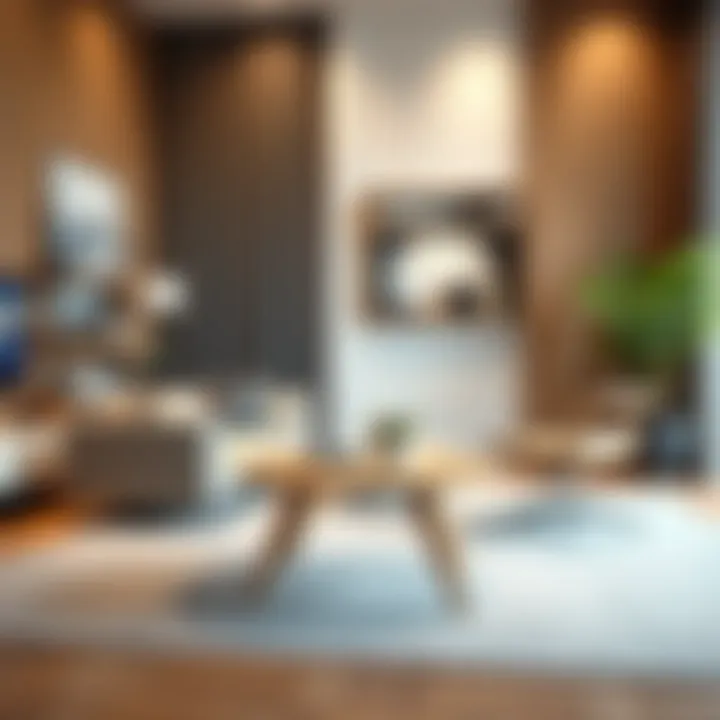 Home office lounge table enhancing user comfort