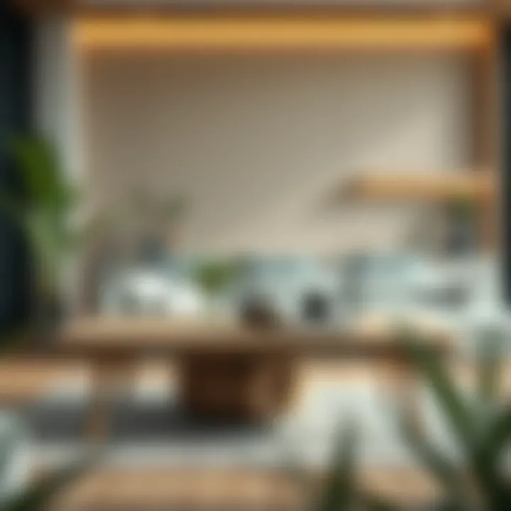 Stylish lounge table made from sustainable materials