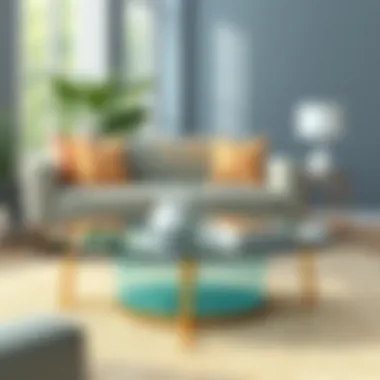 Maintenance tips for round glass coffee tables illustrated visually