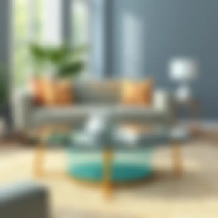 Maintenance tips for round glass coffee tables illustrated visually