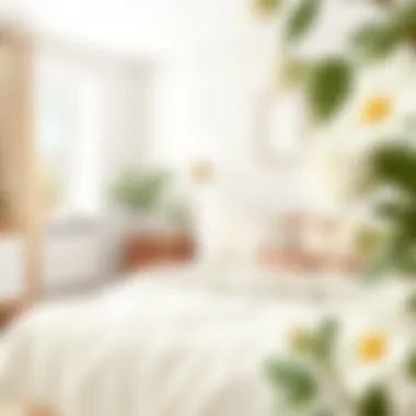 Cozy Scandi bedroom with soft textiles and light colors