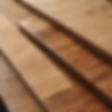Close-up of various wood types suitable for butcher block countertops