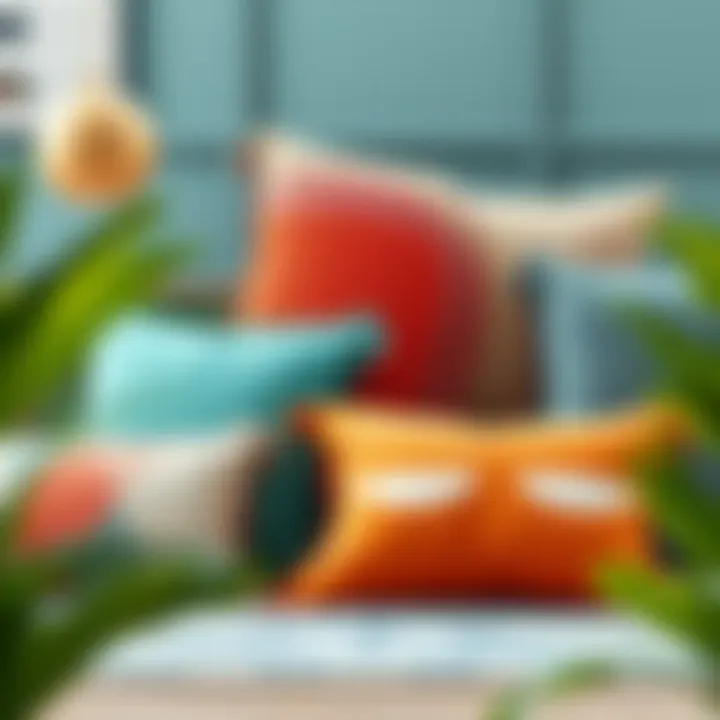 Exploring Materials and Styles for Workspace Comfort Diverse materials and styles of throw pillows and rugs for creative workspace