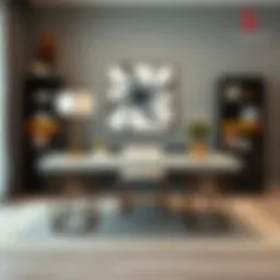 Elegant custom table desk showcasing modern design