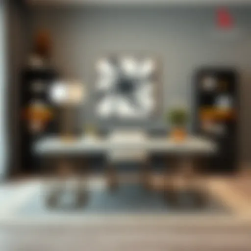 Modern Elegance in Custom Desk Design Elegant custom table desk showcasing modern design