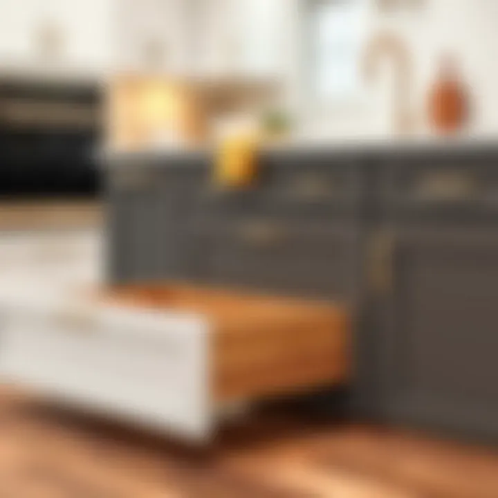 Material Options for Base Cabinets Various materials used in 36-inch base cabinets showcasing options