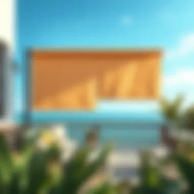 Durable materials for outdoor shades ensuring longevity