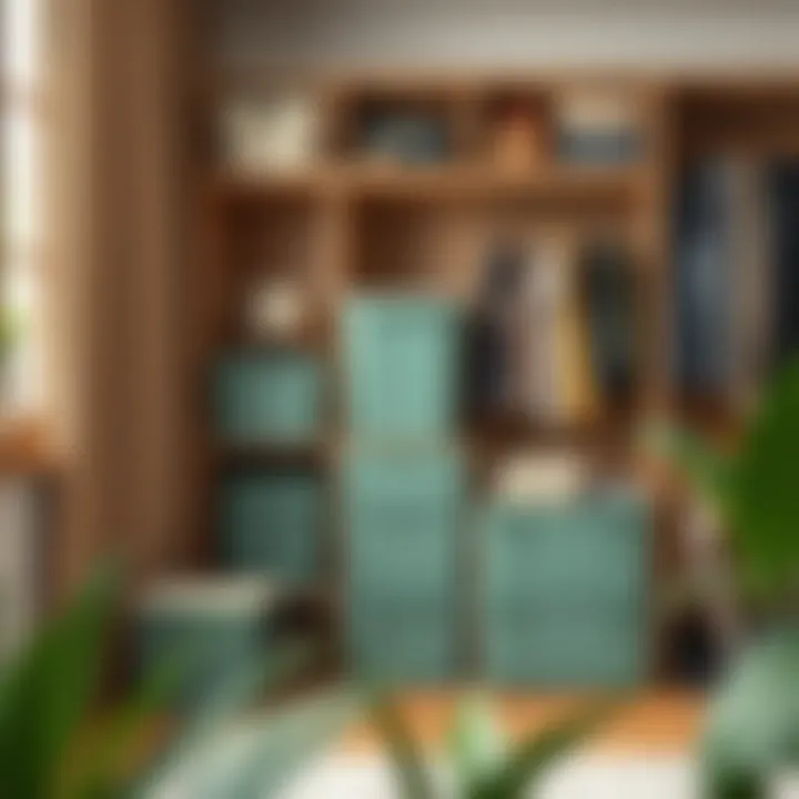 Sustainable plastic storage options in a contemporary design