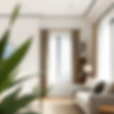 Sophisticated Wood Curtain Rod in Minimalist Design Elegant wooden curtain rod in a minimalist living room