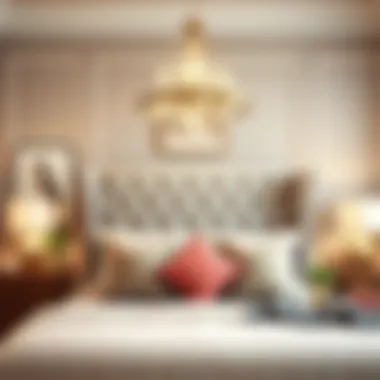 Integrated Style: Wingback Headboard in Bedroom Decor Stylish bedroom showcasing a wingback headboard with coordinated decor