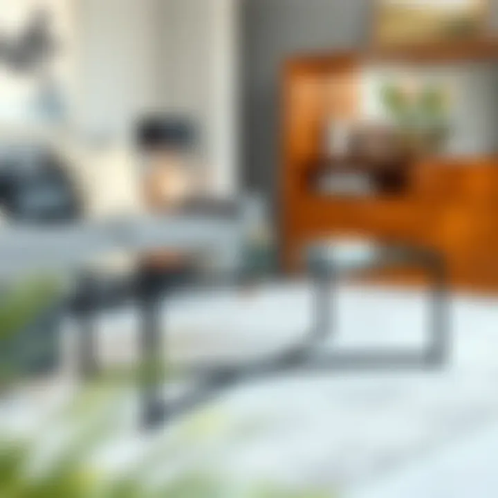 Contemporary cocktail table showcasing minimalist design