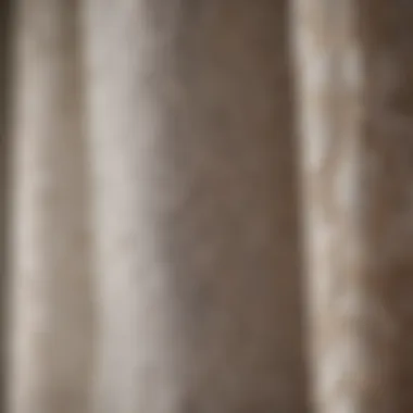 Texture of Fabrics in Embroidered Sheer Panels Close-up of fabric texture used in embroidered sheer panels