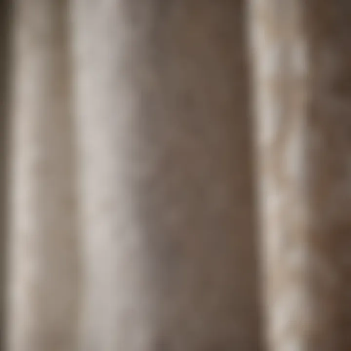 Texture of Fabrics in Embroidered Sheer Panels Close-up of fabric texture used in embroidered sheer panels