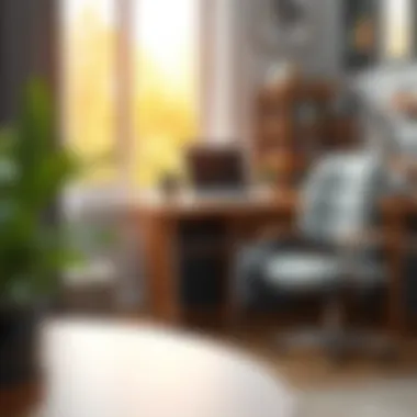 Ergonomic Design for Home Office Efficiency Ergonomically designed four-inch slim storage cart in home office