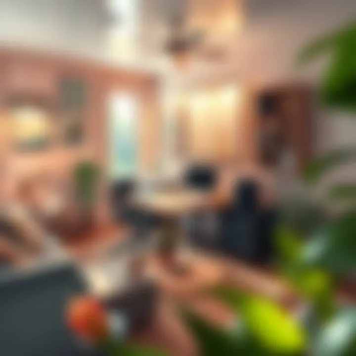 Cozy studio with ergonomic furniture and inspiration