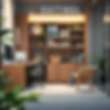 Smart Storage Solutions in Modern Workspaces Functional design of short drawers in a modern office