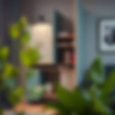 Stylish office cabinet with smart storage solutions