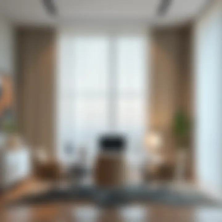 The Impact of Light Blocking Sheers in Office Design Elegant office space featuring light blocking sheers