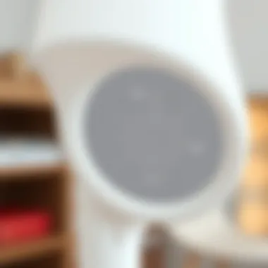 Technical Brilliance Unveiled Close-up of target white lamp showcasing technical specifications