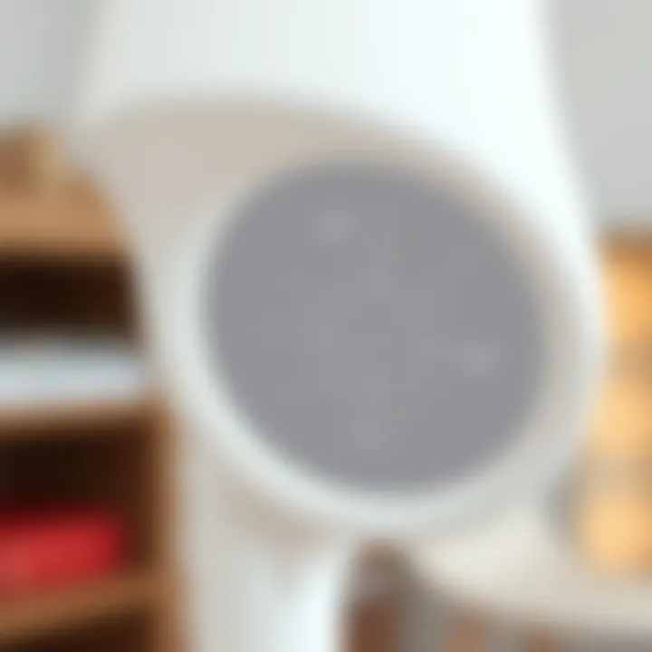 Technical Brilliance Unveiled Close-up of target white lamp showcasing technical specifications