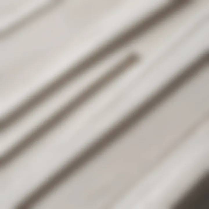 Close-up of the texture and finish of a white wood picture frame