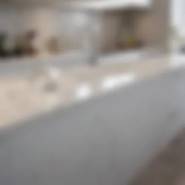 Comparison of white quartz with alternative countertop materials