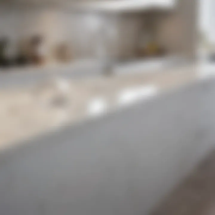 Comparison of white quartz with alternative countertop materials