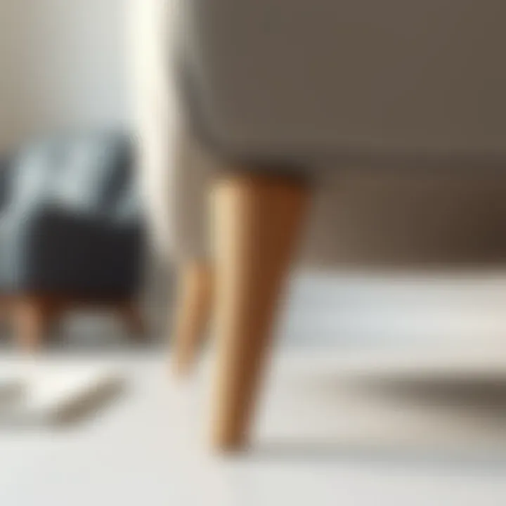 Unique Structural Features of Lounge Chair Legs Stylish lounge chair leg with unique structural features